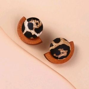 🍉5 for $25* Geometric Leopard Earrings